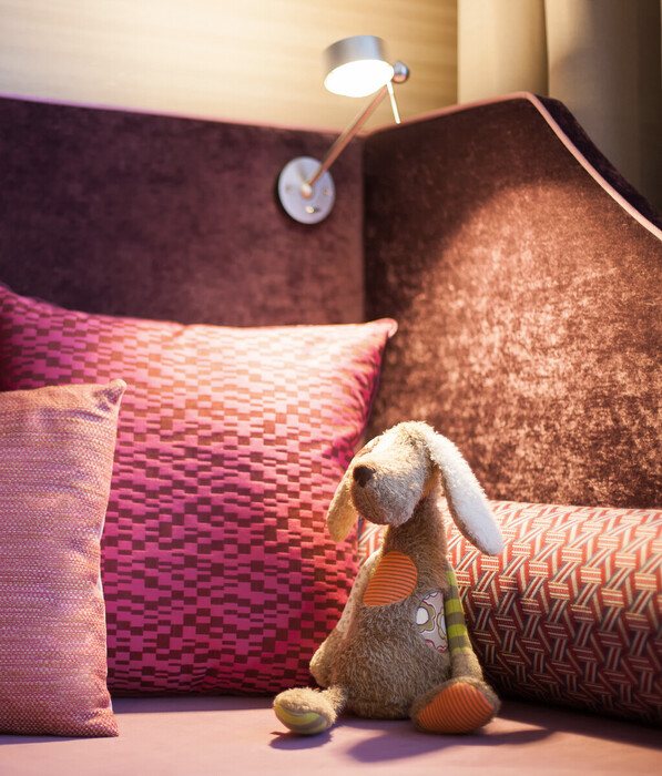 Loving decoration for children in the family room of the 4-star Hotel Henriette in Vienna.