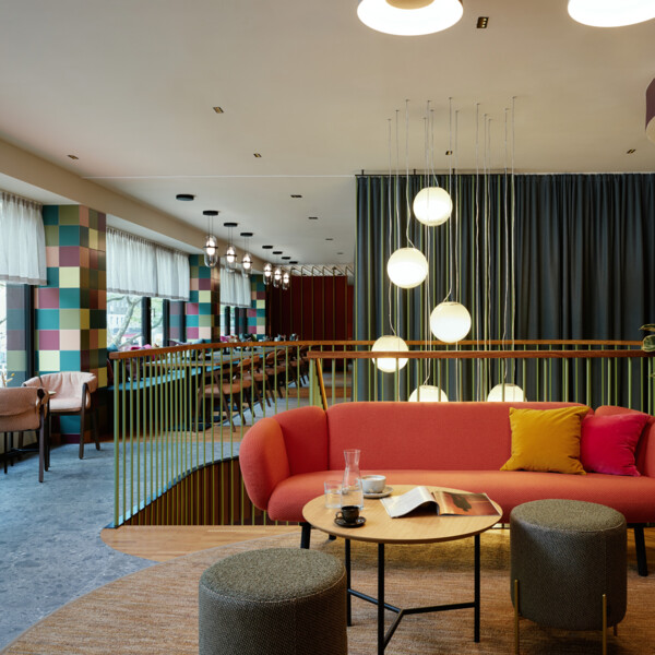 A glimpse into the healthy breakfast room at Hotel Henriette in Vienna.