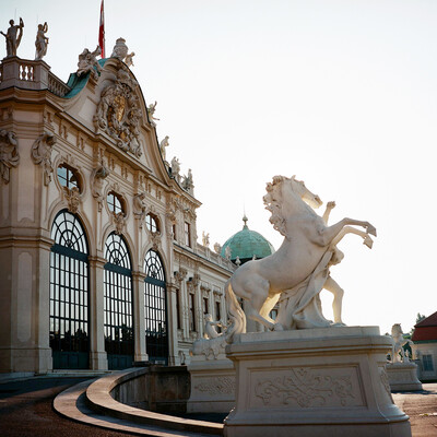 Statue at the Belvedere Palace in Vienna.
