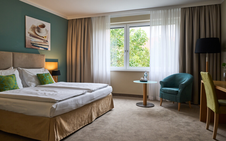 Großes Einzelzimmer im Henriette Stadthotel im Zentrum von Wien.