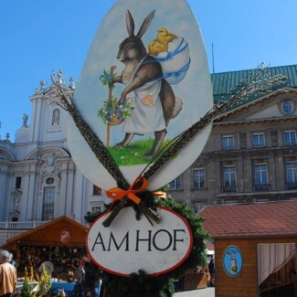 Der Ostermarkt Am Hof in Wien, nur 15 Gehminuten vom Hotel Henriette entfernt