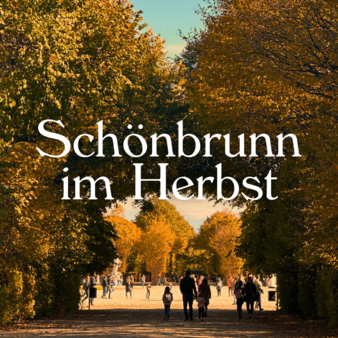 Schönbrunn Castle and Park in autumn.
