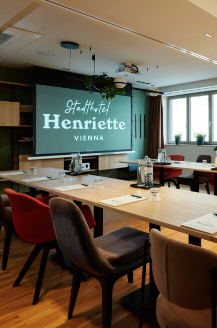 Blick in den Seminarraum des Henriette Stadthotel Vienna.