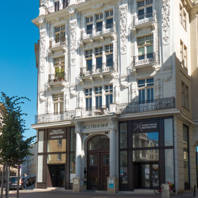 The Nestroyhof in Vienna's Leopoldstadt, home of contemporary theatre Nestroyhof Hamakom