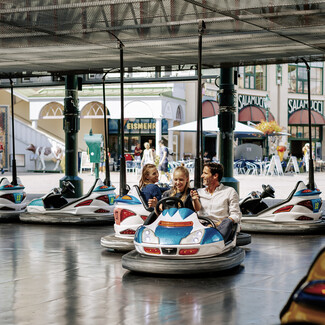 Autodrom im Prater nahe dem Hotel Henriette in Wien.