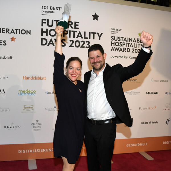 Verena and Georg Pastuszyn on winning the Sustainable Hospitality Award 2023 for the Hotel Henriette