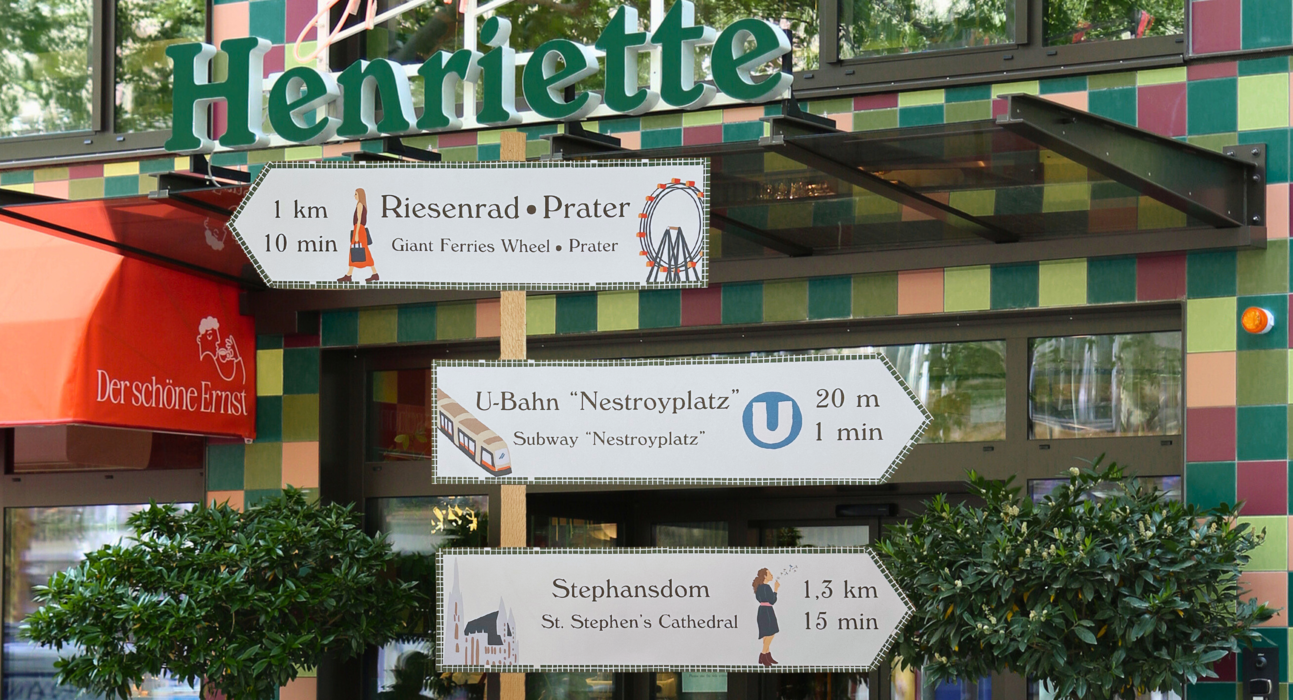 Arrivare e sentirsi a proprio agio all'Hotel Henriette - direttamente nel centro di Vienna.