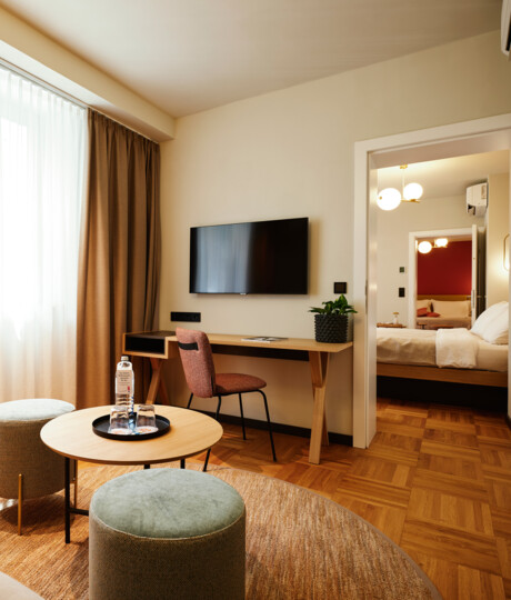 Circular Living in der Kategorie Familiensuite mit zwei Schlafzimmern.