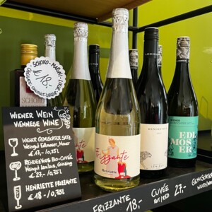 Selection of Austrian Wines & Frizzante, available at the souvenir shop of Henriette.