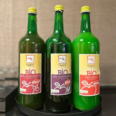 Organic fruit juices from the region