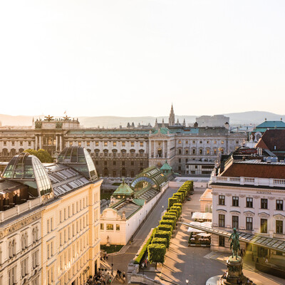 Blick auf die Wiener Hofburg