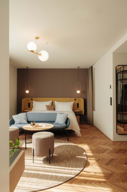 Circular Living Zimmer inspired by Cradle to Cradle im Henriette Stadthotel in Wien.