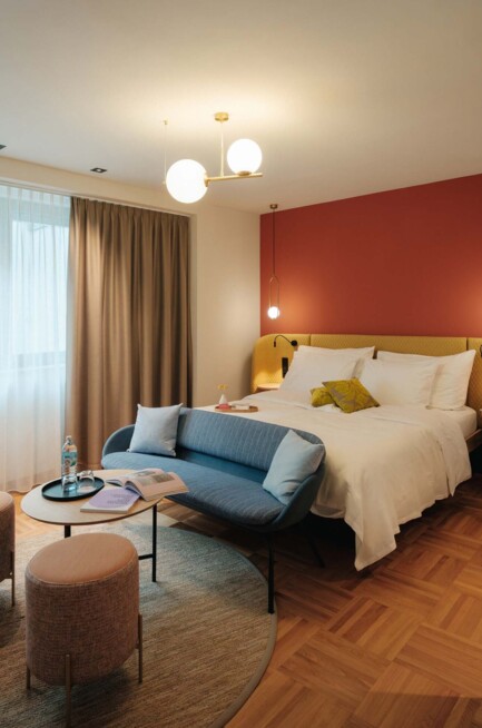 Circular Living Zimmer inspired by Cradle to Cradle im Henriette Stadthotel in Wien.