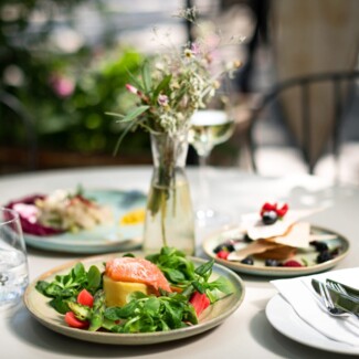Fish menu with dessert and wine pairing at the fischerie on Vienna's Praterstrasse