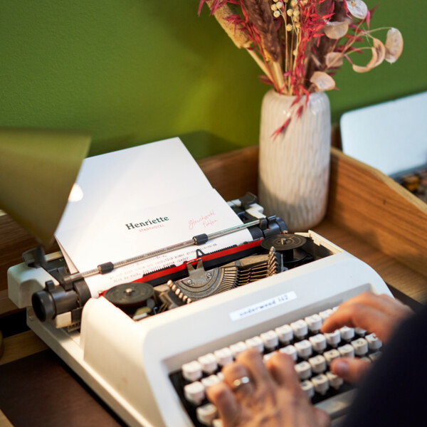 A typewriter at Hotel Henriette