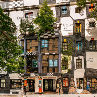 Fassade des Kunst Haus Wien - Museum Hundertwasser