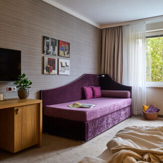 Großzügiges Familienzimmer im 4* Familienhotel Henriette in Wien.
