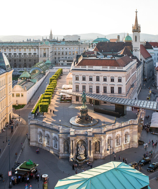 View of the Albertina in Vienna