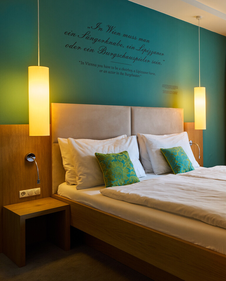 Großzügiges & individuell gestaltetes Hotelzimmer im Zentrum von Wien im Henriette Stadthotel.