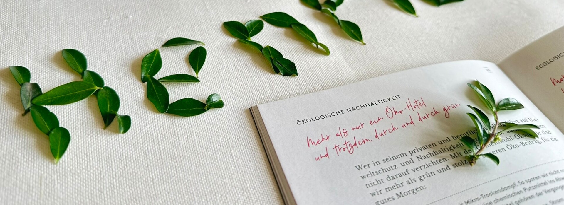 Henriette written from leaves