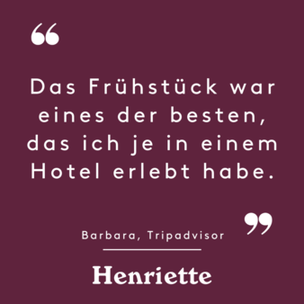 "The breakfast was one of the best I’ve ever had at a hotel." – Review by Barbara on Tripadvisor.